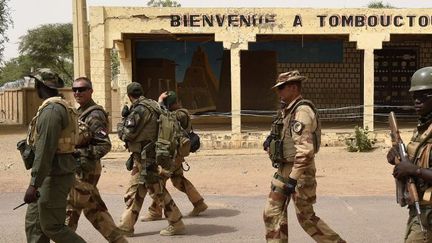 Mission conjointe des armées malienne et française au nord du Mali à Tombouctou. (AFP/ philippe Desmazes)