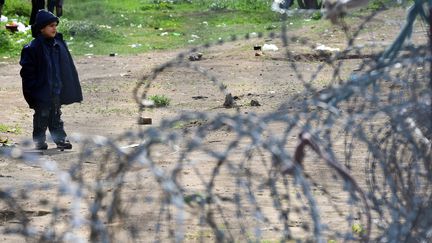 Clôture à la frontière entre la Hongrie et la Serbie pour empêcher le passage de migrants. (ATTILA KISBENEDEK / AFP)