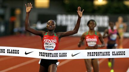 La Kényane Celliphine Chepteek Chespol victorieuse à Eugene du 3000m steeple dans un temps canon (JONATHAN FERREY / GETTY IMAGES NORTH AMERICA)