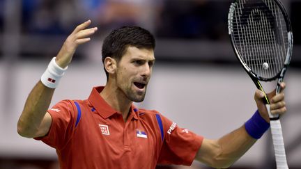 Novak Djokovic a retrouvé le chemin de la victoire (ANDREJ ISAKOVIC / AFP)