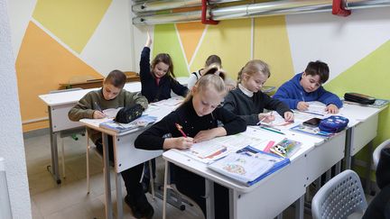 Avant la guerre, l'école comptait 700 élèves, de 6 à 17 ans. Ils ne sont plus que 250. (AGATHE MAHUET / RADIO FRANCE)