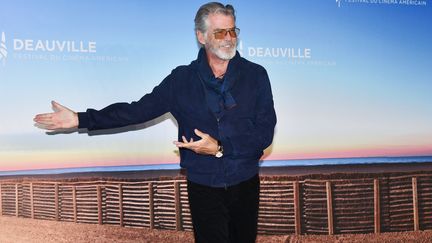 L'acteur irlando-américain Pierce Brosnan à Deauville (7 septembre 2019) (JACQUES BENAROCH/SIPA)