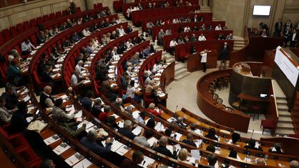 La Convention citoyenne pour le climat, le 10 avril 2019, au Conseil économique social et environnemental (CESE), à Paris.&nbsp; (TANGI JAILLET / MAXPPP)