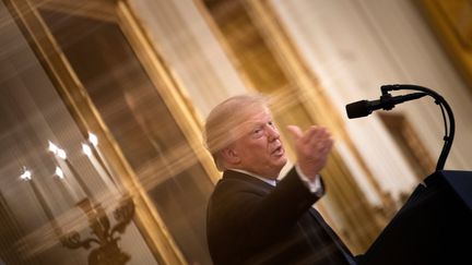 Le président américain Donald Trump, mercredi 22 juillet à la Maison Blanche, à Washington (Etats-Unis). (BRENDAN SMIALOWSKI / AFP)