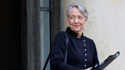 Elisabeth Borne, la Première ministre, à l'Elysée, le 8 mars 2023. (LUDOVIC MARIN / AFP)