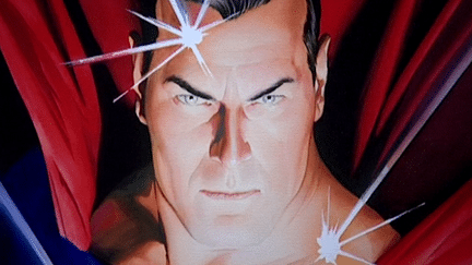 Superman vu par le dessinateur Alex Ross
 (France 3 Culturebox (capture vidéo))