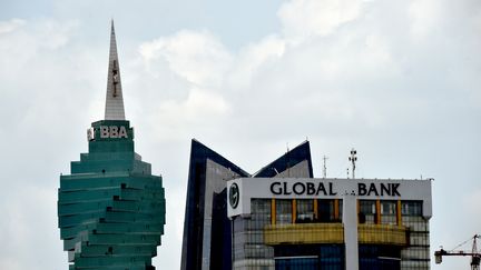 Vue des gratte-ciel de Panama City, la capitale du Panama, prise le 04 avril 2016. (RODRIGO ARANGUA / AFP)