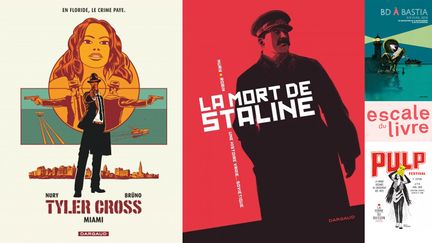 TYLER CROSS N'A PAS D'ETATS D'AME. LES SBIRES DE STALINE, NON PLUS. (BRÜNO, DARGAUD / THIERRY ROBIN, DARGAUD / WINSHLUSS, BD A BASTIA / ESCALE DU LIVRE / DAVID PRUDHOMME, PULP FESTIVAL)