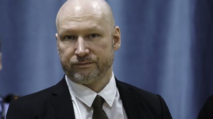 Le responsable de la tuerie d'Utoya, Anders Breivik, le 8 janvier 2024 à Oslo, en Norvège. (CORNELIUS POPPE / POOL / NTB)