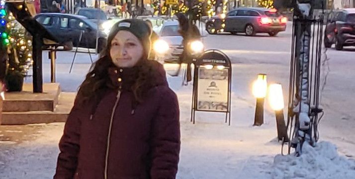 Morgane Corneloup ces jours-ci à Rovaniemi : "Tout est axé sur les boutiques traditionnelles finlandaises, ça permet aux gens de découvrir aussi des choses faites par les locaux"&nbsp; (Photo Corneloup)