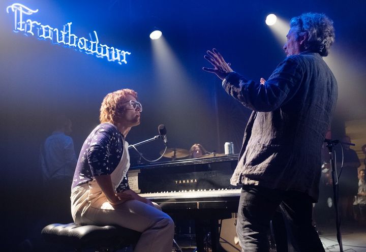 L'acteur Taron Egerton interprète Elton John dans le biopic Rocketman. (PHOTO CREDIT: DAVID APPLEBY)