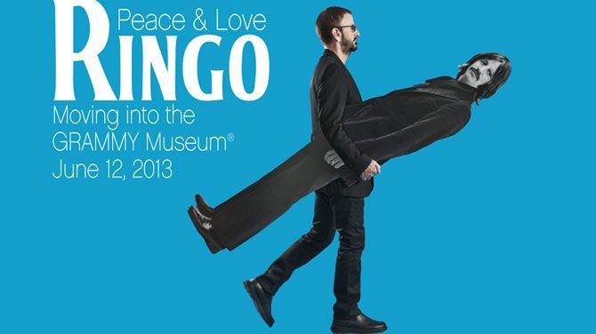 Affiche de l'exposition "Ringo Peace &amp; Love"
 (Grammy Museum, Los Angeles)