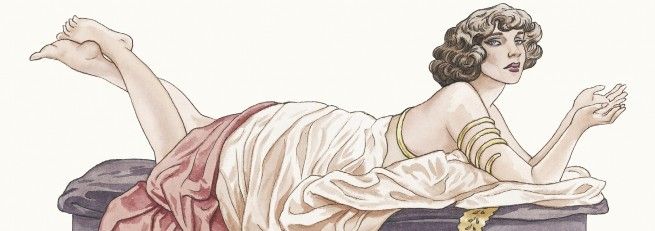 "Les vies de Colette" : 1re de couverture (détail) par Annie Goetzinger
 (Dargaud)