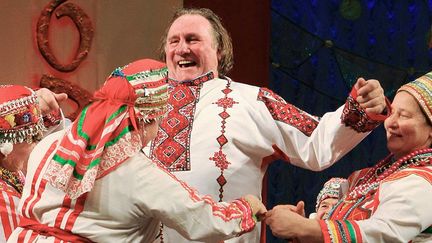 Gérard Depardieu accueilli en fanfare en Mordovie
 (Julia Chestnova/RIA NOVOSTI/ AFP)