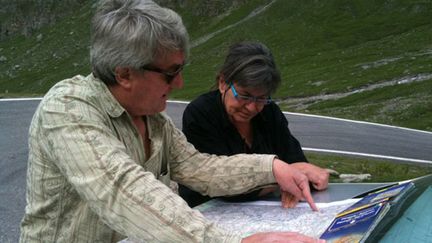 Jean-Maurice Ooghe en repérage dans les Alpes