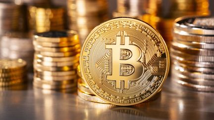 Le Bitcoin est descendu sous la barre des 5 900 dollars, le 29 juin 2018, son plus bas niveau depuis novembre 2017. (KLAUS OHLENSCHLAGER / PICTURE ALLIANCE / AFP)