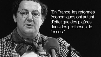 Le 30 octobre&nbsp;1980 au théâtre du Gymnase à Paris. (MICHEL CLEMENT / AFP)