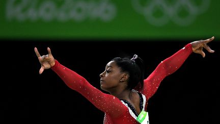 L'américaine Simone Biles figure parmi les athlètes dont les informations ont été piratées, mardi 13 septembre 2016. (ALEXEY FILIPPOV / SPUTNIK)