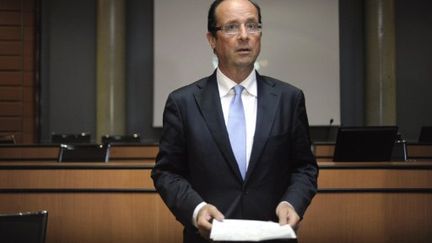 François Hollande à Dijon, le 19 juin 2011. (JEFF PACHOUD - AFP)