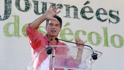 Le secr&eacute;taire national d'Europe Ecologie-Les Verts (EELV), Pascal Durand, &agrave; l'occasion de l'universit&eacute; d'&eacute;t&eacute; du parti, le 22 ao&ucirc;t 2013, &agrave; Marseille (Bouches-du-Rh&ocirc;ne). (FRANCK PENNANT / AFP)