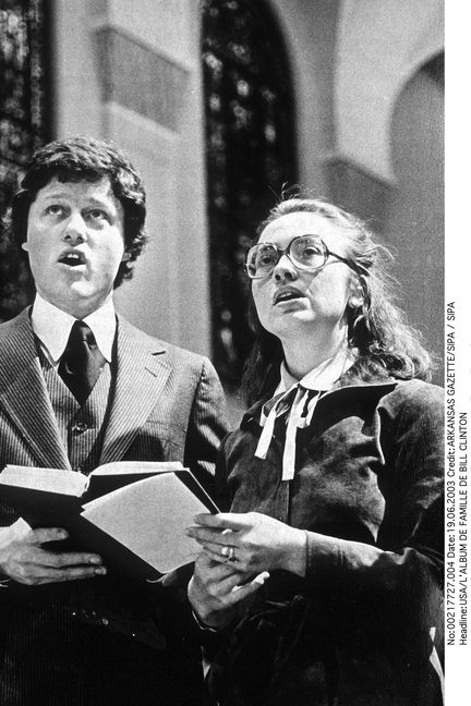 Bill et Hillary Clinton dans les années 1970 (ARKANSAS GAZETTE /SIPA)