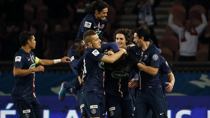 Les Parisiens n'ont pas tremblé face à l'ASM (KENZO TRIBOUILLARD / AFP)