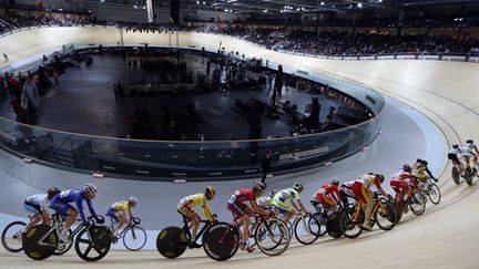 Le cyclisme sur piste qui sera l'une des épreuves phares à Rio (THOMAS SAMSON / AFP)