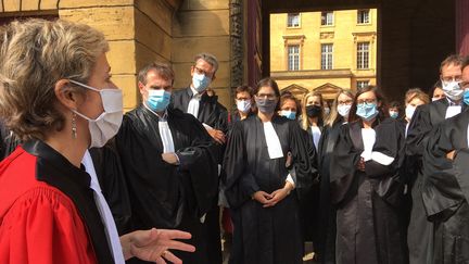 Une manifestation des magistrats à&nbsp;Metz (Moselle), le 24 septembre 2020. Photo d'illustration. (CÉCILE SOULÉ / FRANCE-BLEU LORRAINE NORD)