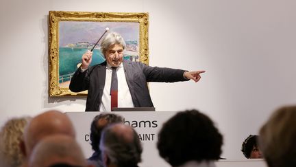 Une vente aux enchères d'œuvres appartenant à Alain Delon, organisée à Paris chez Bonhams Cornette de Saint-Cyr le 22 juin 2023. (LP/OLIVIER LEJEUNE / MAXPPP)