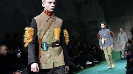 Marni prêt-à-porter masculin automne-hiver 2017-18, à Milan, janvier 2017.
 (FLAVIO LO SCALZO)