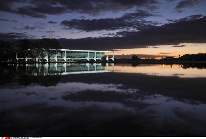 Le Palais du Gouvernement dessiné par Niemeyer à Brasilia
 (Eraldo Peres/AP/SIPA)