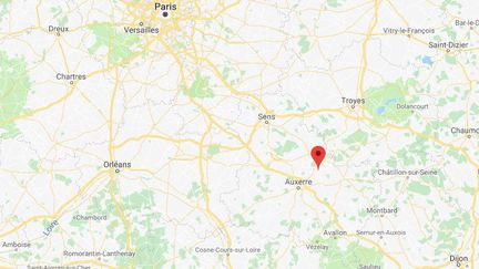 Une dizaine de tombes du cimetière de la commune de Ligny-le-Châtel (Yonne) ont été vandalisées. (GOOGLE MAPS)