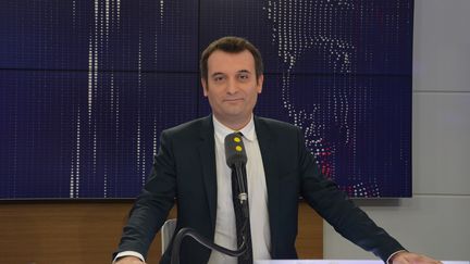 Florian Philippot, président des Patriotes. (JEAN-CHRISTOPHE BOURDILLAT / RADIO FRANCE)