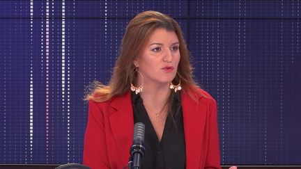 Marlène Schiappa,&nbsp;ministre déléguée chargée de la Citoyenneté était l'invitée du "8h30 franceinfo", mercredi 29 septembre 2021. (FRANCEINFO / RADIOFRANCE)