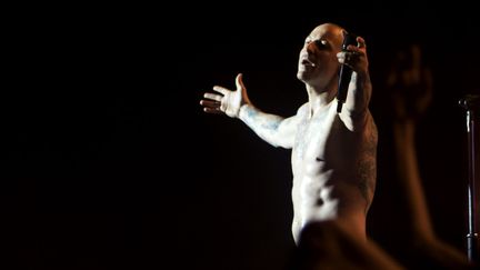 Chester Bennington, du groupe Linkin Park au festival Hellfest, le 18 juin 2017
 (CITIZENSIDE / CHRISTOPHE COURTOIS / CITIZENSIDE)