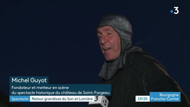 40e anniversaire du son et lumière du château de Saint-Fargeau dans l'Yonne