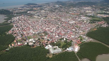 Vue aérienne de Cayenne. (AFP)