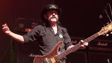 Lemmy Kilmister en concert avec Motörhead aux Etats-Unis le 22 septembre 2015. 
 (REX Shutterstock/SIPA)