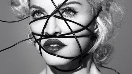 Madonna sur la pochette de son prochain album "Rebel Heart".
 (Interscope)