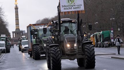 German farmers have been expressing their anger in the streets of Berlin for a week.  (PAUL ZINKEN / DPA)