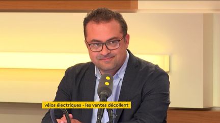 Grégory Trebaol, fondateur d'Easybike,&nbsp;invité de l'interview éco le 19 septembre 2018 sur franceinfo (FRANCEINFO)