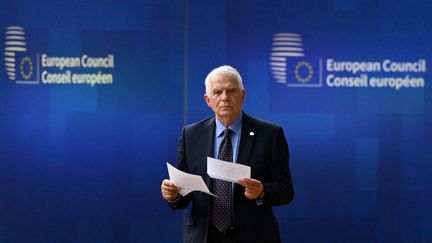 Le chef de la diplomatie européenne, Josep Borrell, à Bruxelles, le 29 juin 2023. (JOHN THYS / AFP)