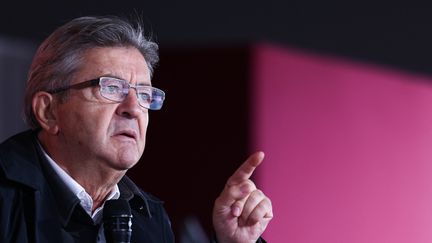 Jean-Luc Mélenchon, le leader de La France insoumise, en septembre 2022. (THOMAS SAMSON / AFP)