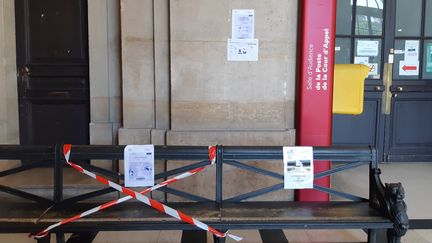 Audience à la Cour d'appel de Paris, le 7 mai 2020.&nbsp; (CORINNE AUDOUIN / FRANCE-INTER)