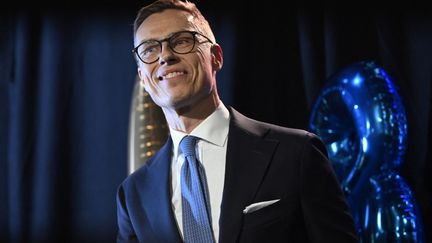 Le président élu Alexander Stubb, à Helsinki, le 11 février 2024. (EMMI KORHONEN / LEHTIKUVA / AFP)