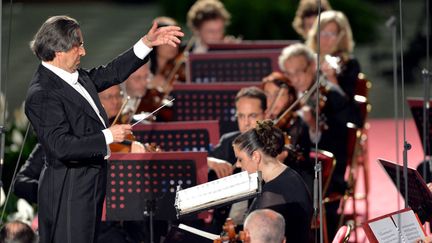 Riccardo Muti dirige l'orchestre de l'Opéra de Rome (11 mai 2012)
 (Vincenzo Pinto / AFP)