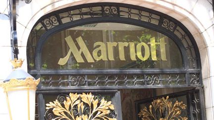 &nbsp; (L'hôtel Marriott est situé 70 rue des Champs-Elysées © Maxppp)