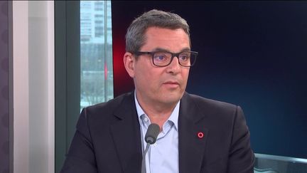 Guillaume Martinaud, président du réseau Orpi, le 6 avril 2022. (FRANCEINFO / RADIO FRANCE)