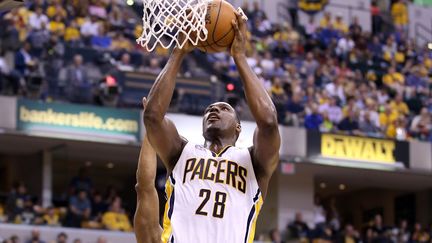 Ian Mahinmi a réalisé l'un de ses meilleurs matches en carrière face à Toronto (ANDY LYONS / GETTY IMAGES NORTH AMERICA)