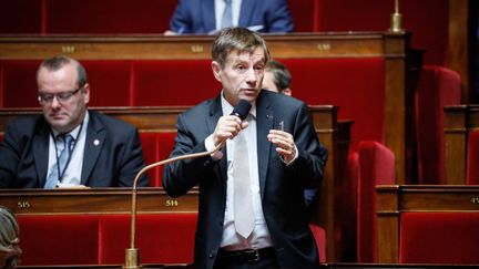 Joaquim Puyeo, député socialiste de l'Orne, à l'Assemblée nationale, le 28 juillet 2017. (THOMAS PADILLA / MAXPPP)